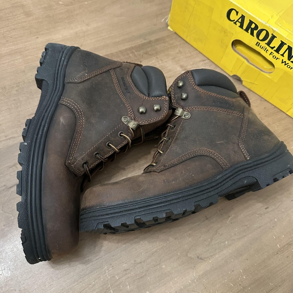 Carolina CA3526 Work Boots Mens Size 13 D Brown Steel Toe Waterproof Leather - Picture 4 of 8